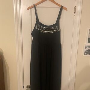Torrid Black Dress with Metallic Details